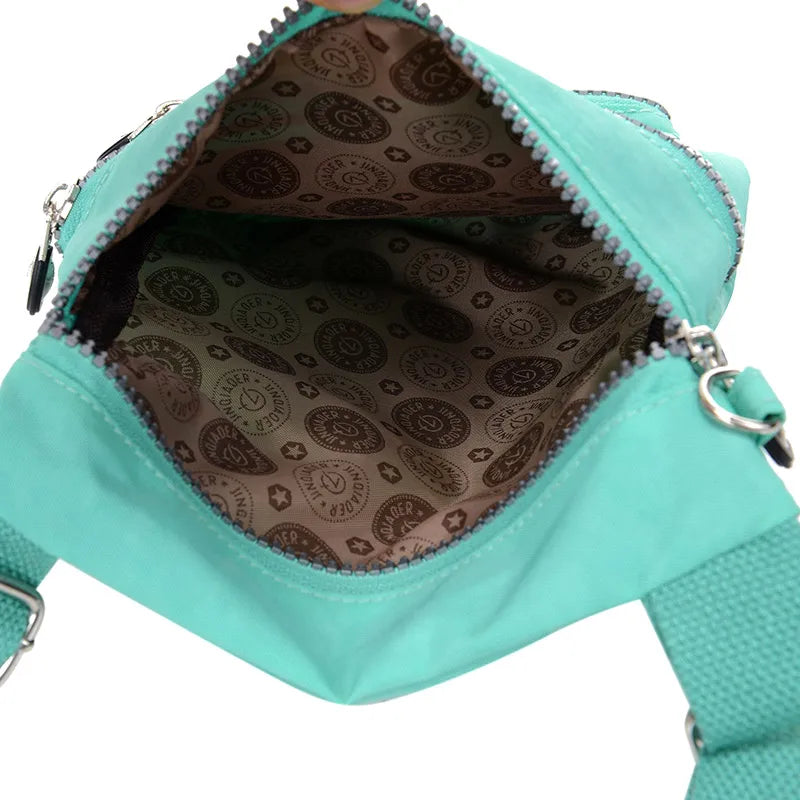 Waterproof Nylon Small Flap Crossbody Bag Ladies Bolsa Feminina