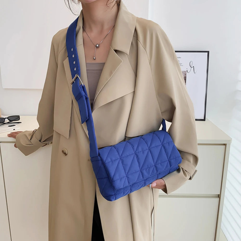 Quilted Shoulder Crossbody Bag for Women Travel Messenger Handbags