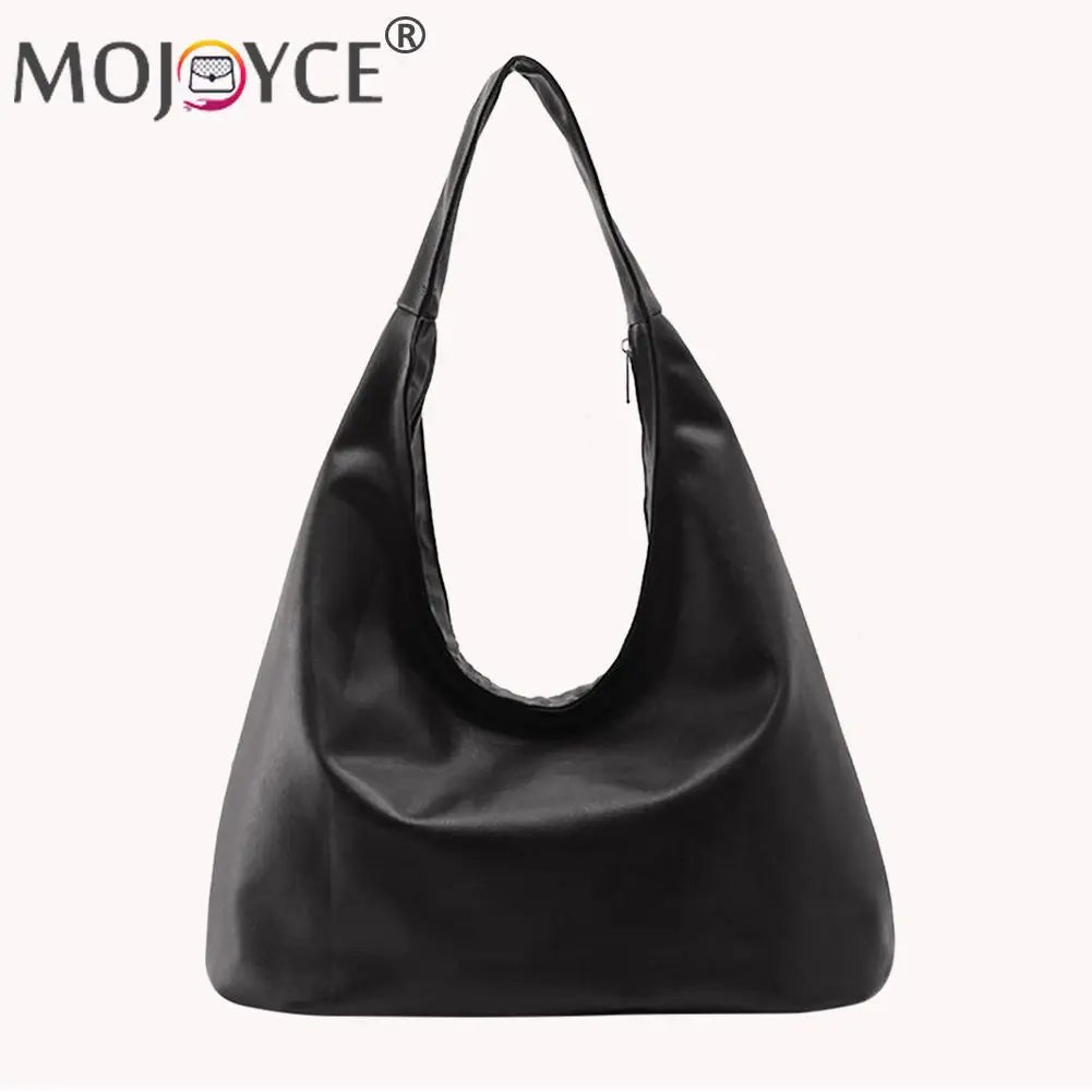 Women Shoulder Dumpling Bag PU Leather Crossbody Handbag Chain Solid