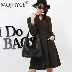 Women Shoulder Dumpling Bag PU Leather Crossbody Handbag Chain Solid