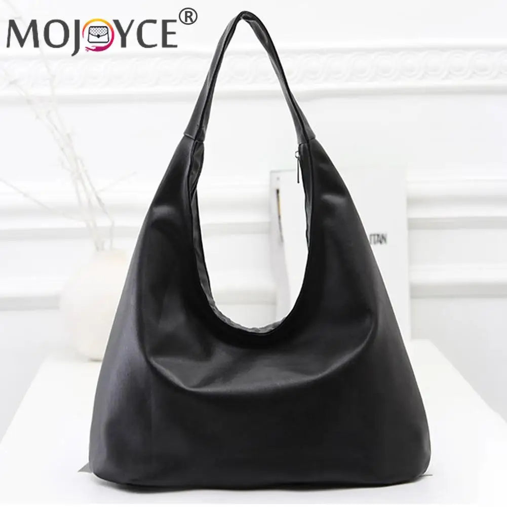 Women Shoulder Dumpling Bag PU Leather Crossbody Handbag Chain Solid