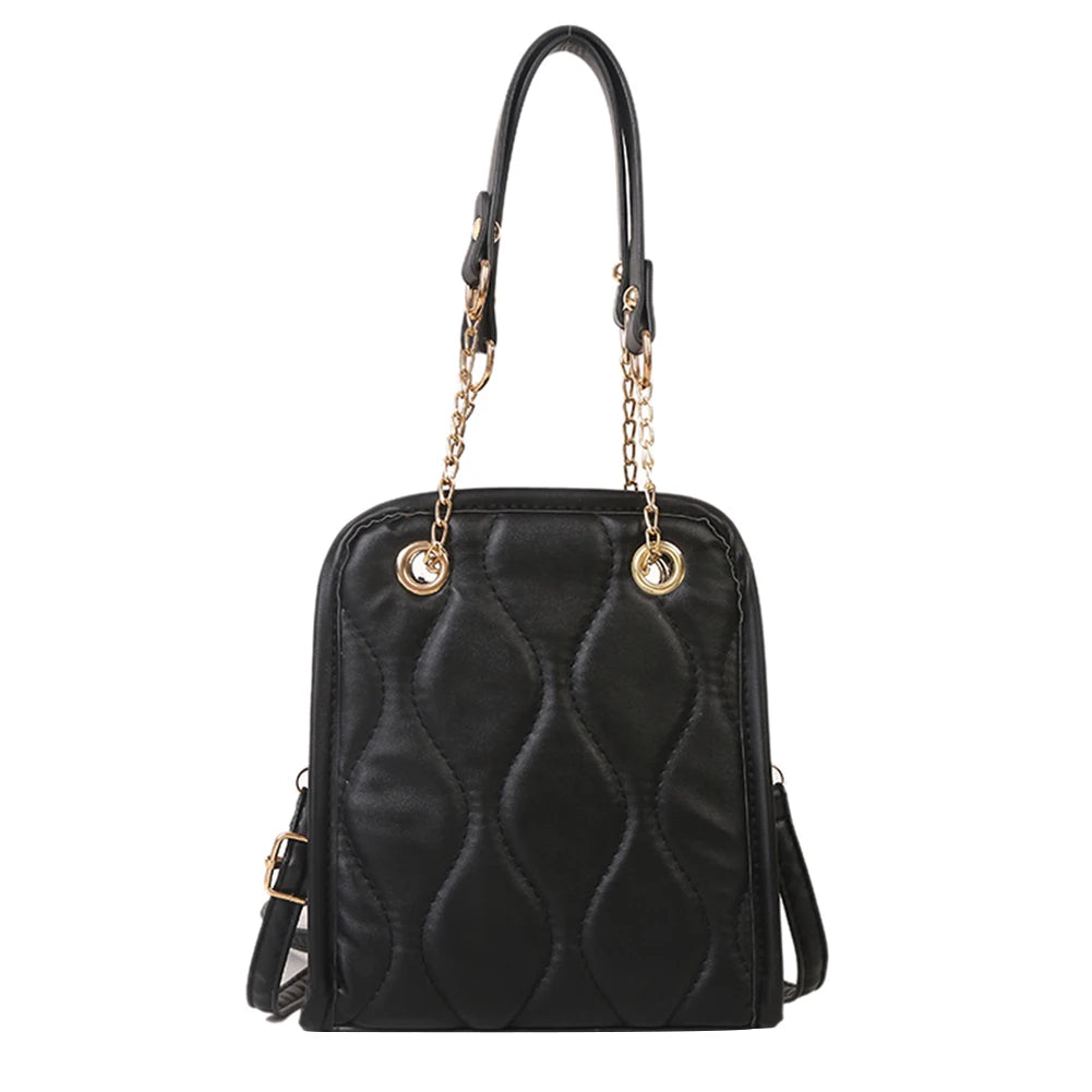 Women Shoulder Handbags Rhomboid Pattern Crossbody Satchels