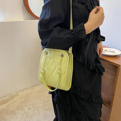 Women Shoulder Handbags Rhomboid Pattern Crossbody Satchels