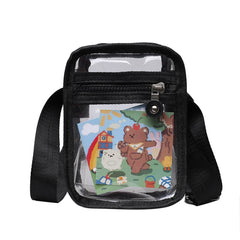 Women Small Clear Handbags Messenger Tote Waterproof Crossbody Handbags