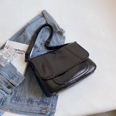 Women Shoulder Messenger Bag Pu Leather Crossbody Tote Bags Winter Large Capacit