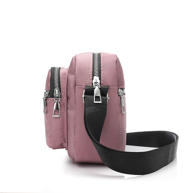 Women Shoulder Messenger Bag Lightweight Waterproof Zipper Travel Crossbody Bag