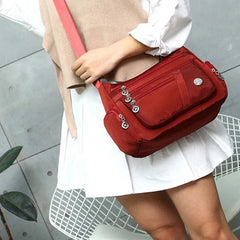 Waterproof Nylon Crossbody Bag Large Capacity Travel Purse
