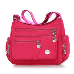 Waterproof Nylon Crossbody Bag Large Capacity Travel Purse