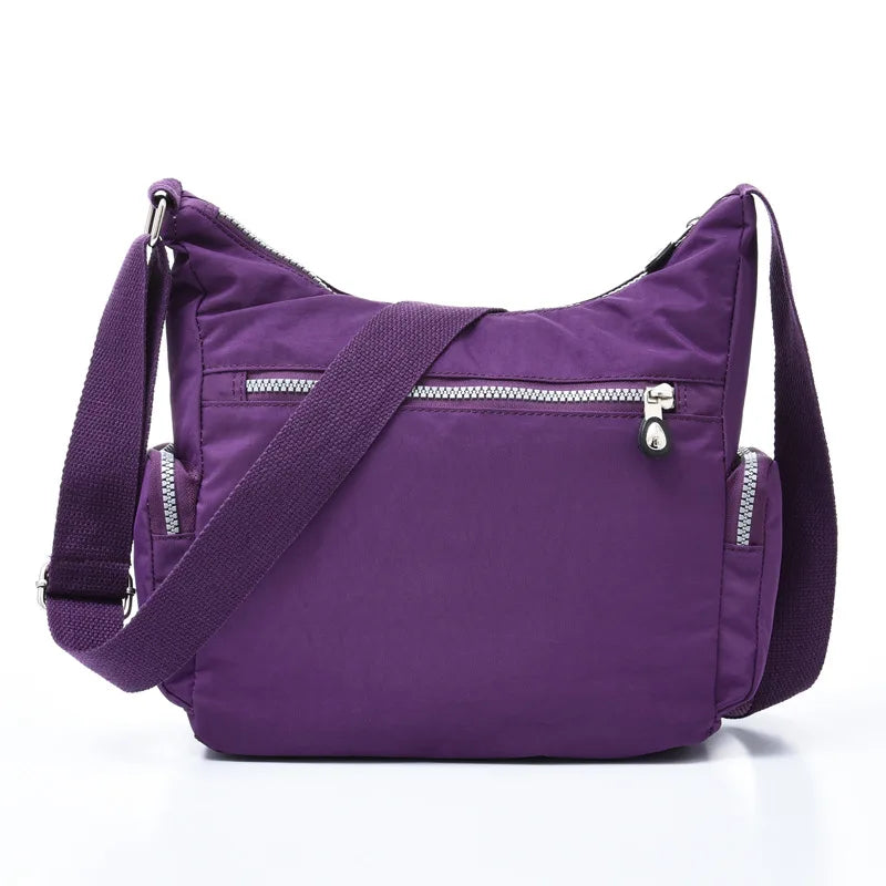 Women Shoulder Messenger Bag Waterproof Nylon Oxford Crossbody Bag