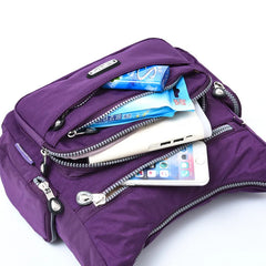 Women Shoulder Messenger Bag Waterproof Nylon Oxford Crossbody Bag