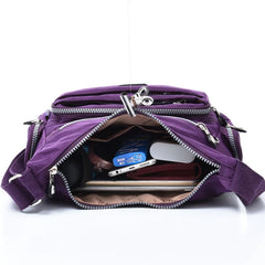Women Shoulder Messenger Bag Waterproof Nylon Oxford Crossbody Bag
