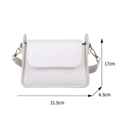 Women Shoulder Underam Bags PU Leather Small Square Flap Handbag Totes