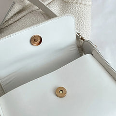 Women Shoulder Underam Bags PU Leather Small Square Flap Handbag Totes