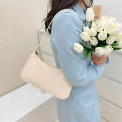 Women Nylon Shoulder Bag Top-handle Clutch Zipper Shopper Handbag Pouch