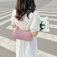 Women Nylon Shoulder Bag Top-handle Clutch Zipper Shopper Handbag Pouch