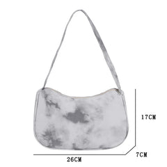 Women Tie Dye Shoulder Bag Travel Handbag Casual Ladies Top-handle Handbag
