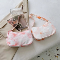 Women Tie Dye Shoulder Bag Travel Handbag Casual Ladies Top-handle Handbag