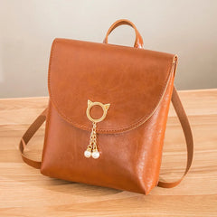 Women Small Backpack Letter Purse Mobile Phone Travel Bag Student School