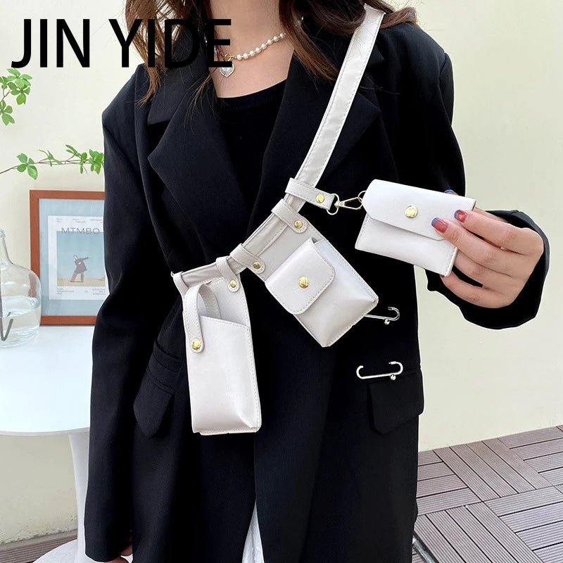 Women Belly Bag Flap Belt Waist Bags for Travel