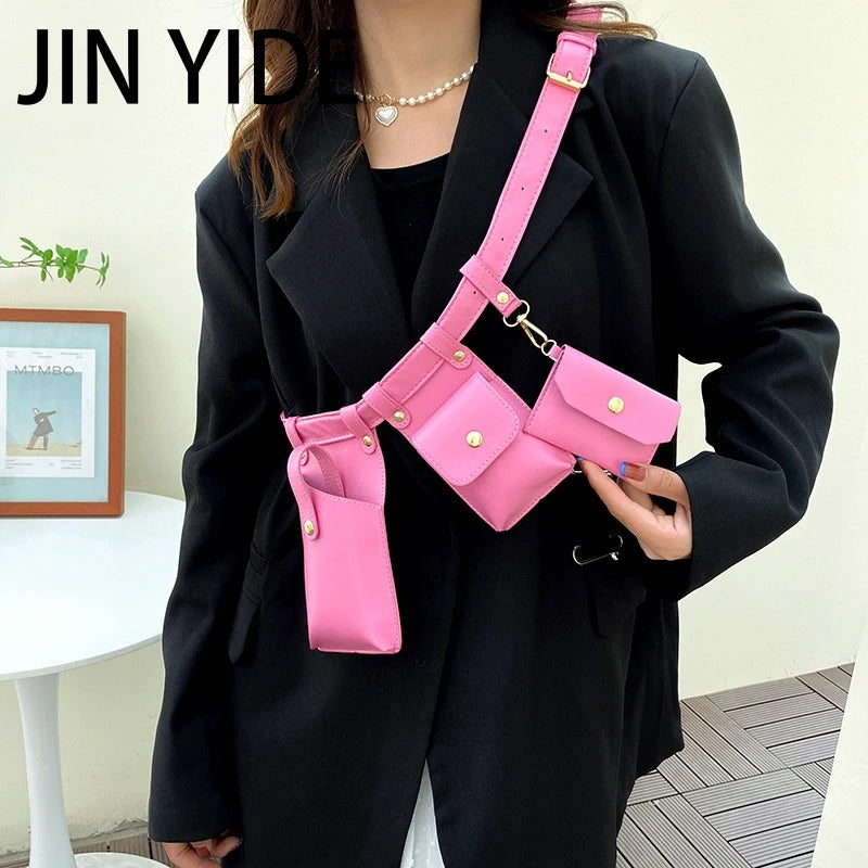 Women Belly Bag Flap Belt Waist Bags for Travel