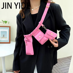 Women Belly Bag Flap Belt Waist Bags for Travel