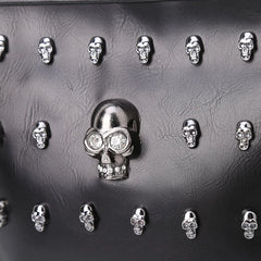 Women Skull Punk Goth Tassel Messenger Shoulder Bag Crossbody Handbag