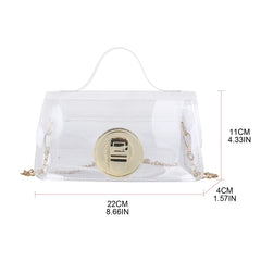 Transparent PVC Sling Bag Crossbody Summer Beach Purse