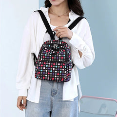 Women Small Backpack Graffiti Shoulder Bags For Teenager Girls