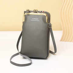 Women Small Crossbody Bag Mini PU Leather Shoulder Messenger Bag Yellow