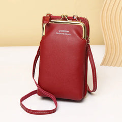 Women Small Crossbody Bag Mini PU Leather Shoulder Messenger Bag Yellow