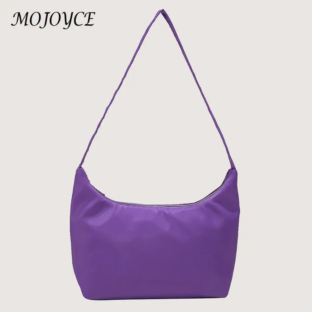 Women Small Nylon Shoulder Bags Female Pure Shopping Bag Lady Small Handbags