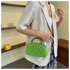 Women Small Square Bags PU Leather Shoulder Bags for Lady Chain Handbag