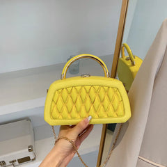 Women Small Square Bags PU Leather Shoulder Bags for Lady Chain Handbag