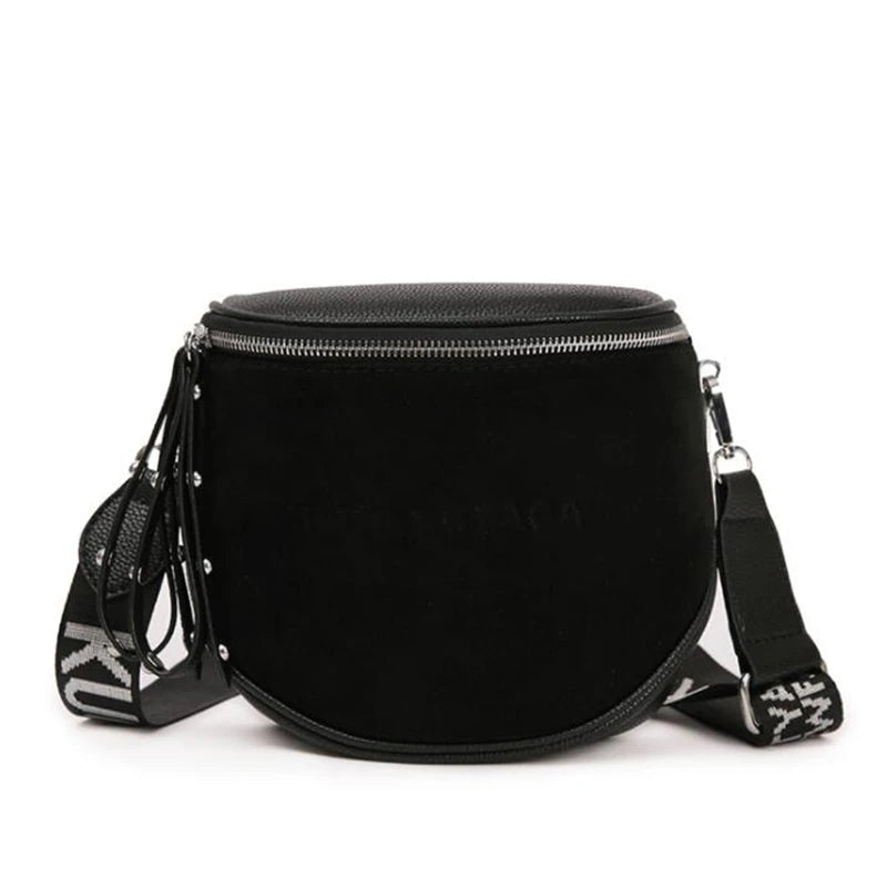 Vintage Lady Saddle Shoulder Bag Crossbody Tote Bucket Bag