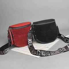 Vintage Lady Saddle Shoulder Bag Crossbody Tote Bucket Bag