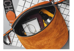 Vintage Lady Saddle Shoulder Bag Crossbody Tote Bucket Bag