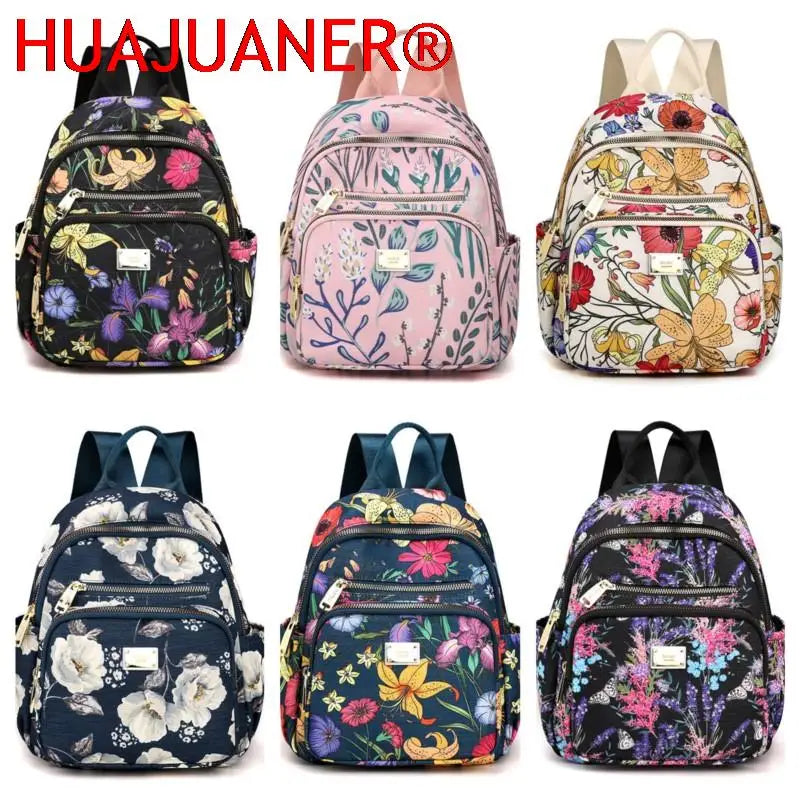 Women Nylon Mini Backpack School Bags for Teenage Girl