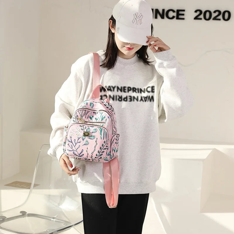 Nylon Small Backpack for Girls School Bags
