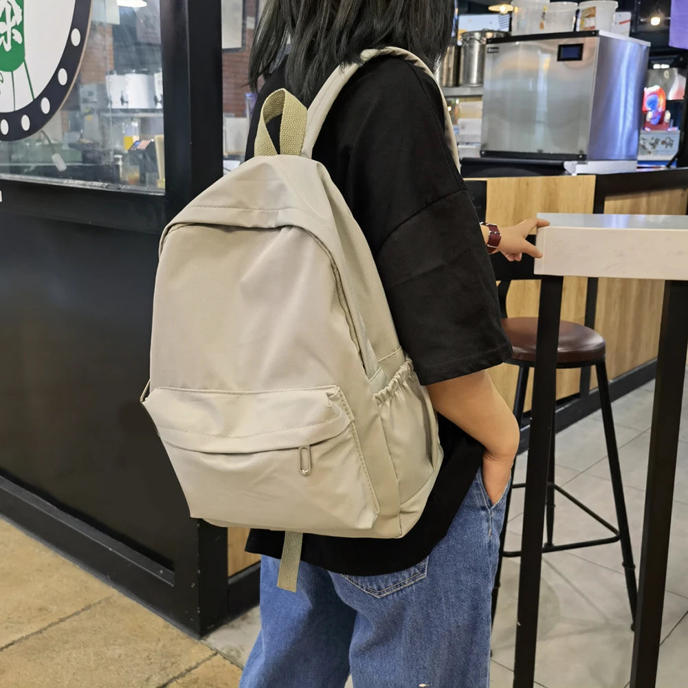 Nylon Backpack Preppy Style School Bags Large Capacity Handbags Rucksack