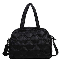 Women Space Cotton Shoulder Bags Winter Crossbody Large Capacity Down Bag