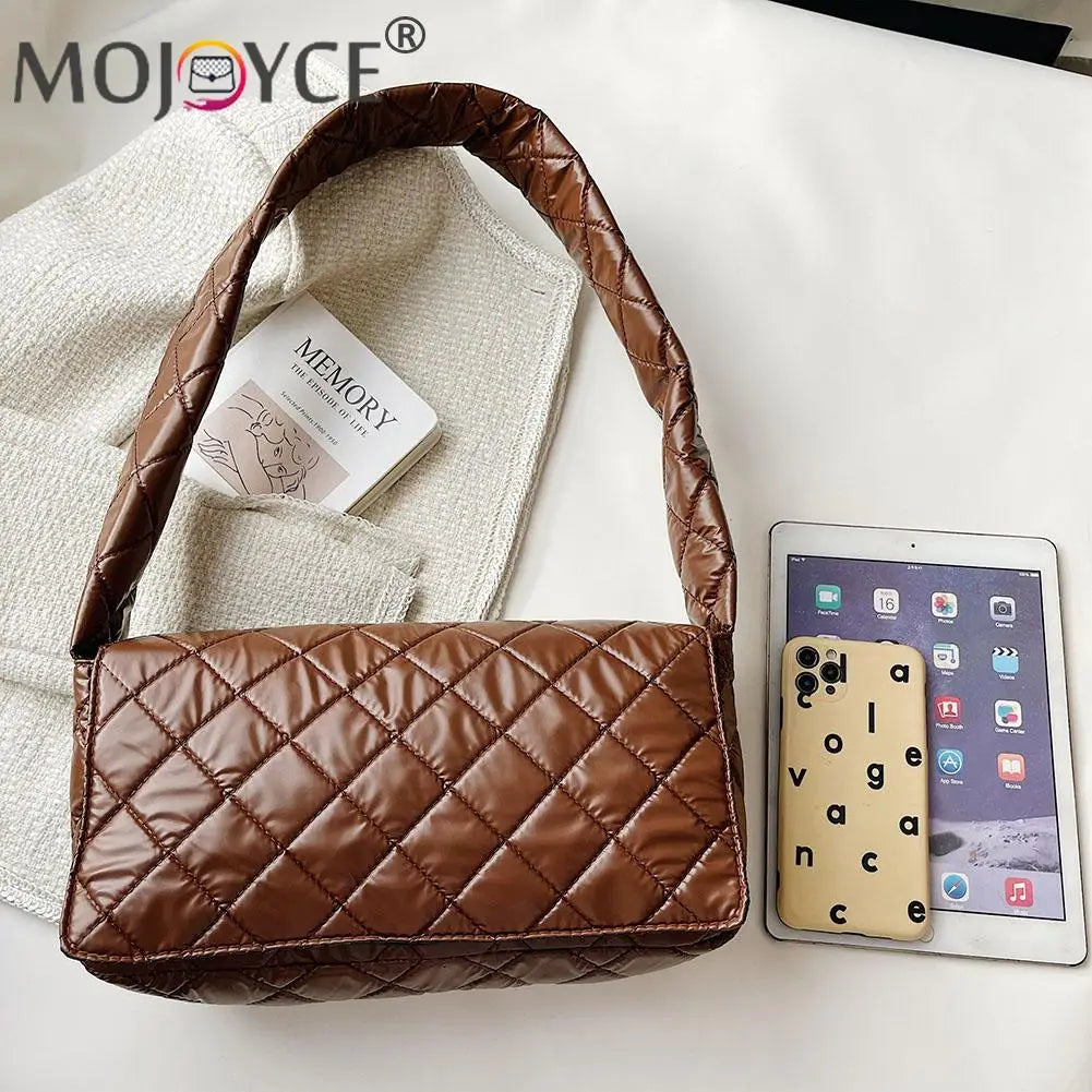 Women Space Padded Nylon Shoulder Armpit Bag Casual