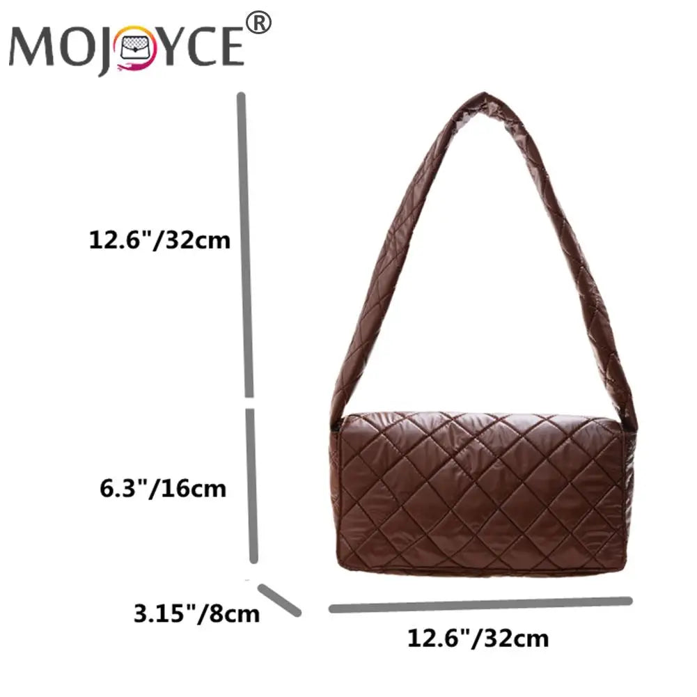 Women Space Padded Nylon Shoulder Armpit Bag Casual