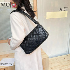 Women Space Padded Nylon Shoulder Armpit Bag Casual