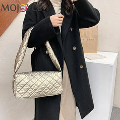 Women Space Padded Nylon Shoulder Armpit Bag Casual