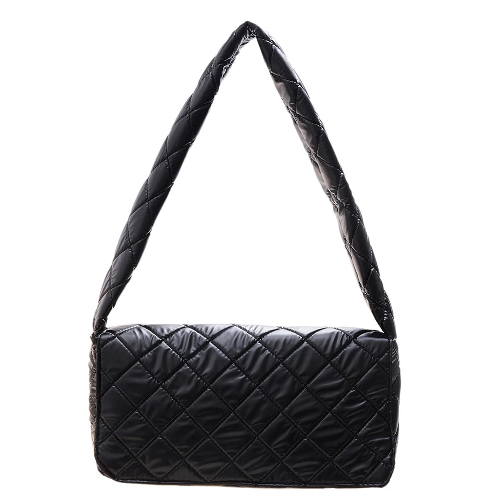 Women Space Padded Nylon Shoulder Armpit Bag Casual