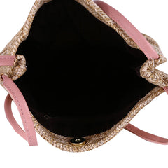 Women Straw Shopping Bags Crossbody Tote Bags Knitted Straw Satchel