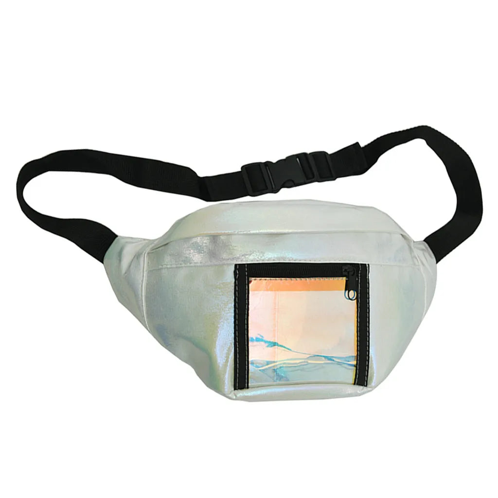 Women Outdoor Sports Zipper Messenger Bag Chest Bag