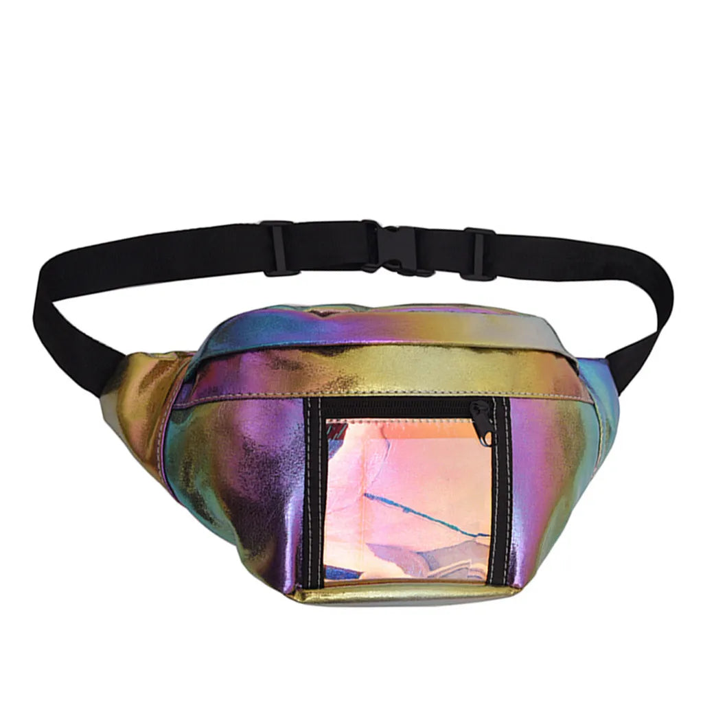 Women Outdoor Sports Zipper Messenger Bag Chest Bag