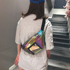 Women Outdoor Sports Zipper Messenger Bag Chest Bag