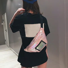 Women Outdoor Sports Zipper Messenger Bag Chest Bag